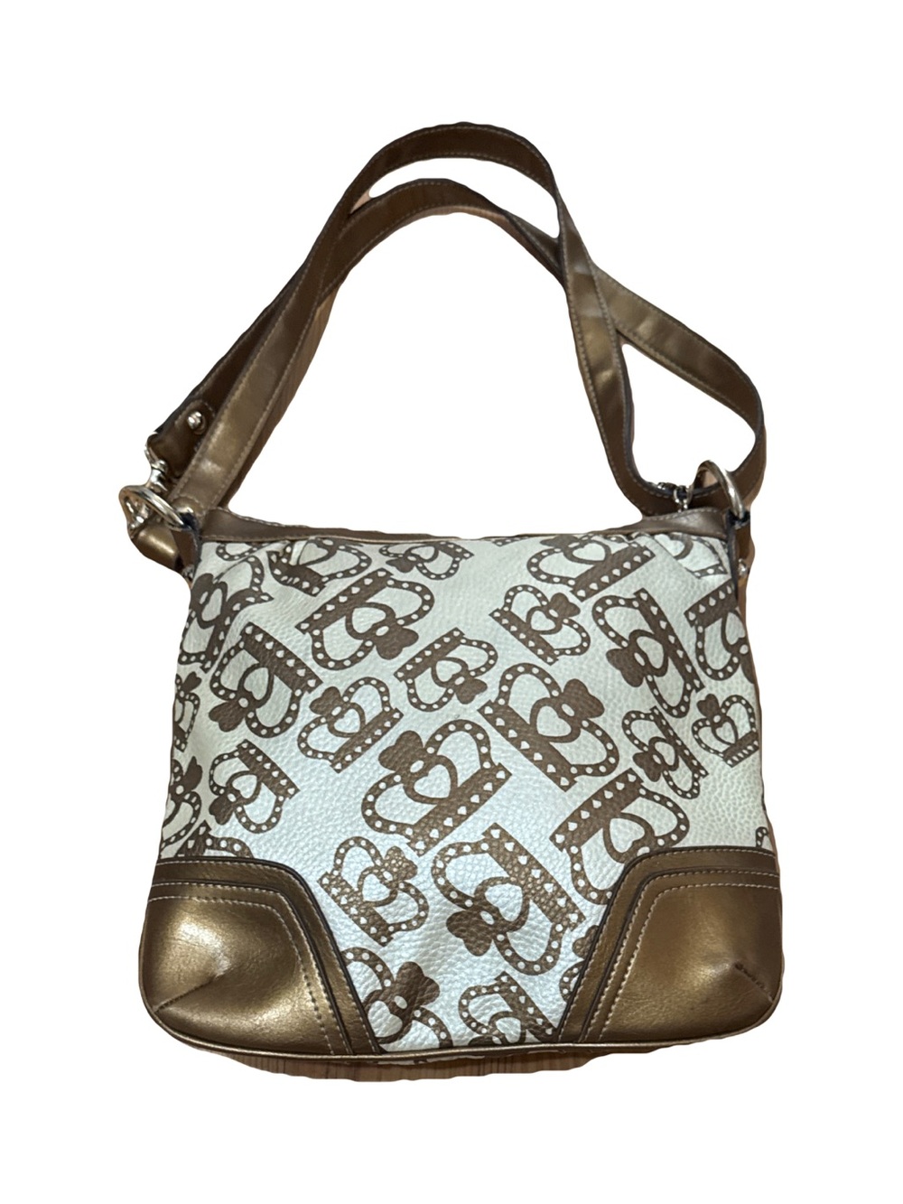 Kathy  an Zeeland Logo-Print Shoulder Bag
